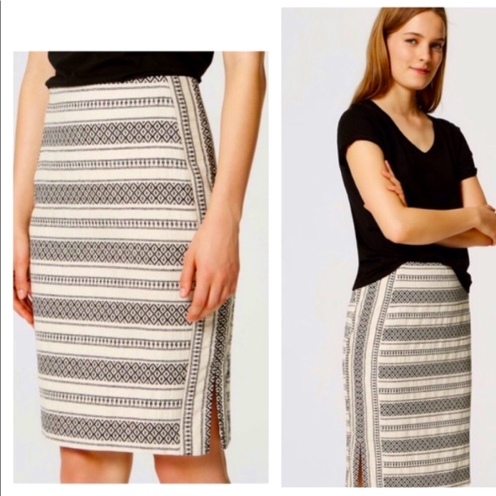 Ann Taylor LOFT Ikat Pencil Skirt